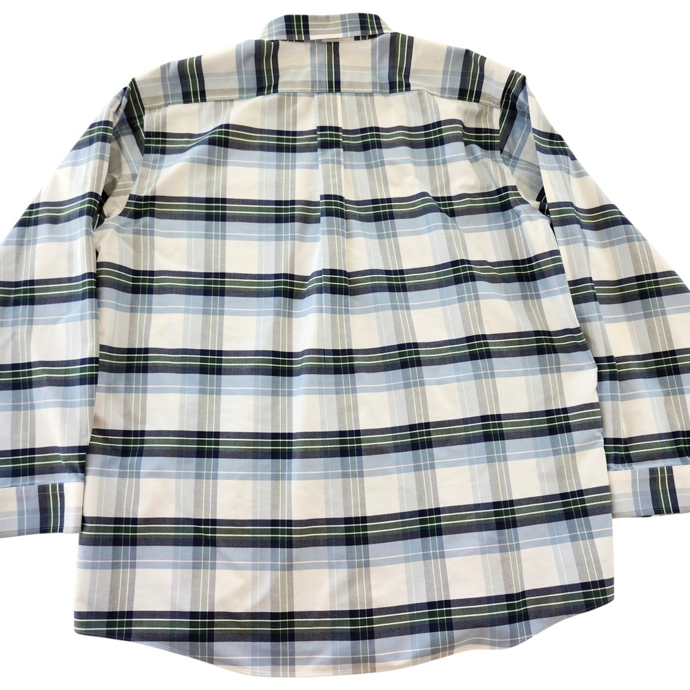 LL Bean Traditional Fit Plaid Button Down Long Sleeve Shirt Cotton Men's - Picture 3 of 4